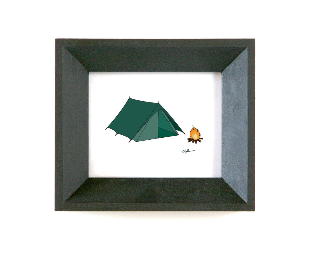 simple campsite drawing by minnesota brand united goods