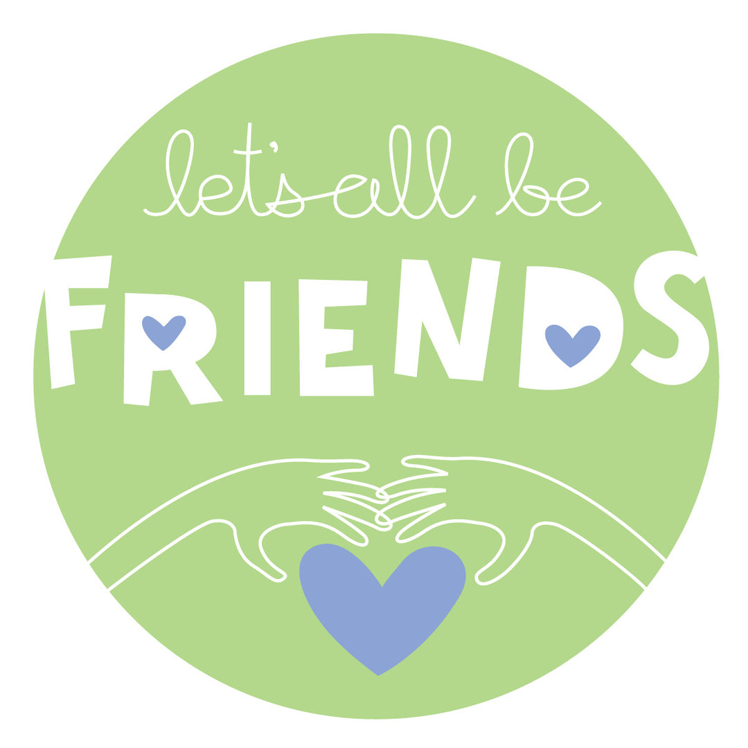 lets all be friends logo for anti bullying and suicide prevention organization