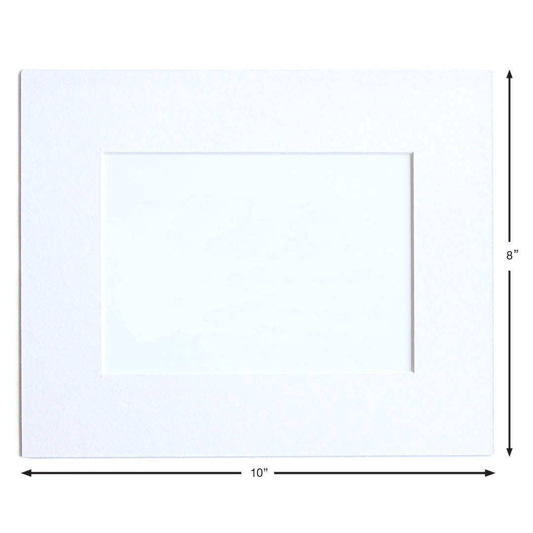white beveled mat 8 x 10 for 5 x 7 art prints