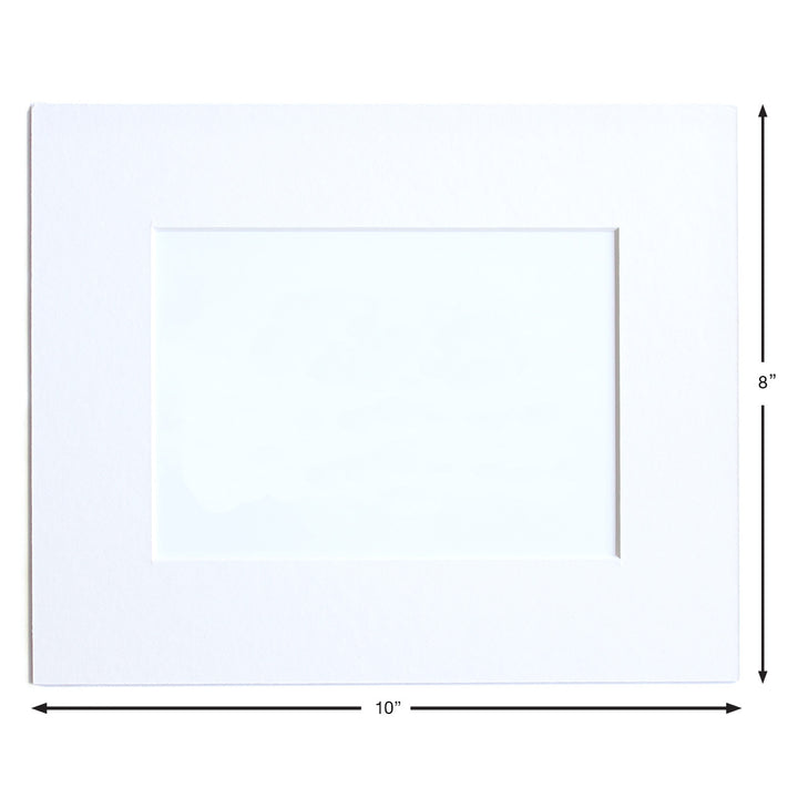 white beveled mat 8 x 10 for 5 x 7 art prints