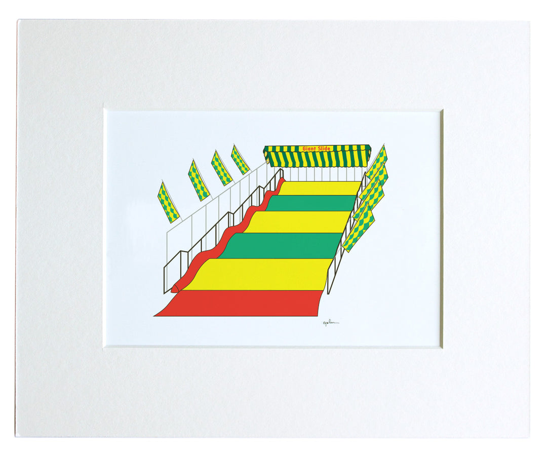 graphic prints of iconic and nostalgic state fair rides