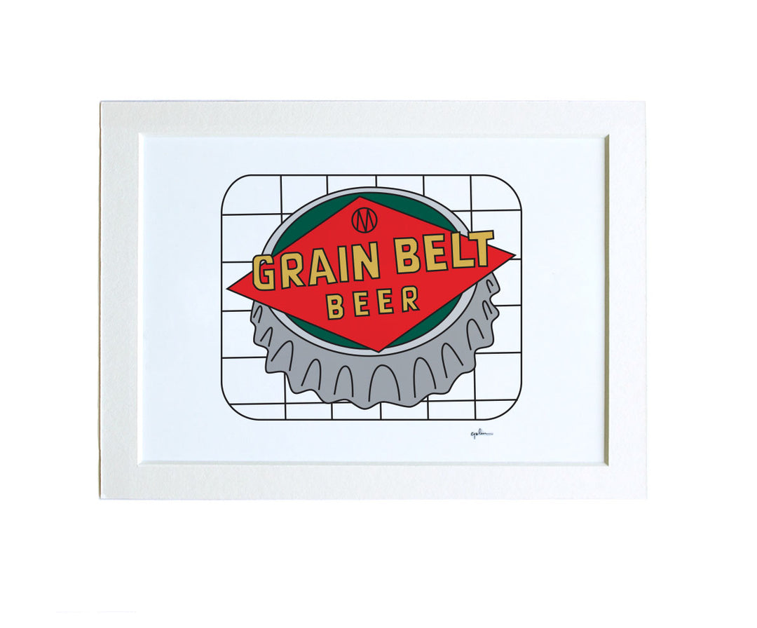 Grain Belt Beer Sign | MN Art Print