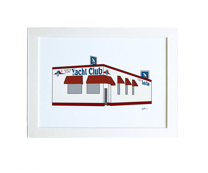 yacht club dive bar artwork by local artist in minnesota