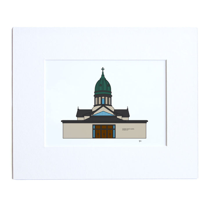 5x7 or 8x10 art print of local landmarks