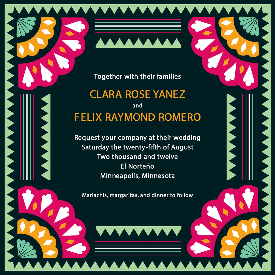 new mexico wedding invitation design