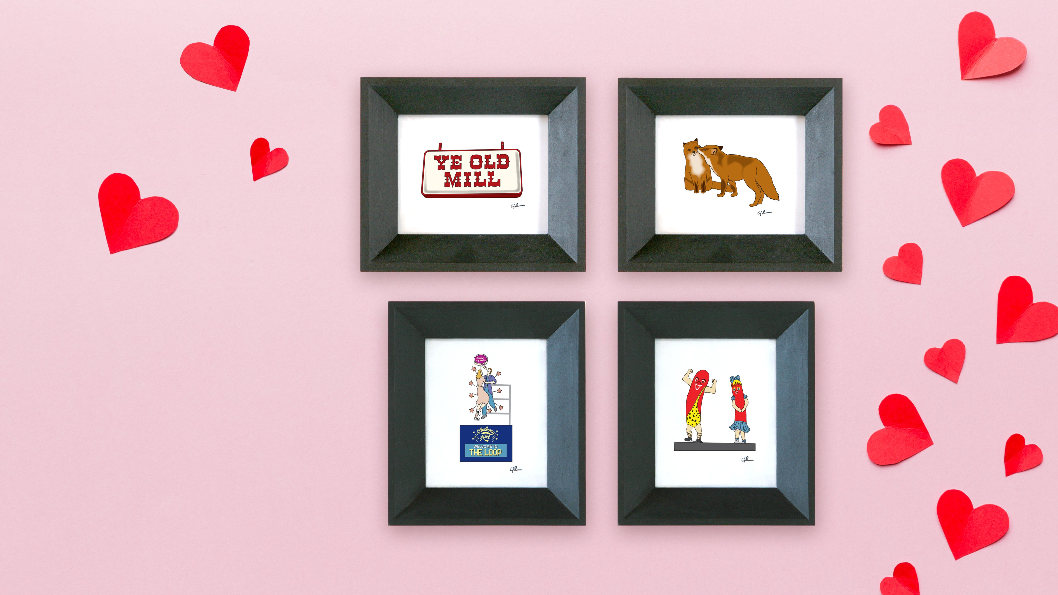 small framed art for meaningful and special valentine's day gifts
