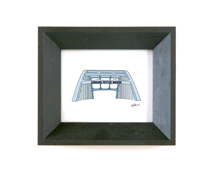 fine art print of the edmund pettus bridge in selma alabama