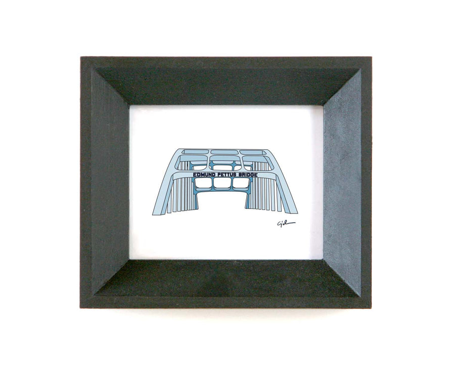 fine art print of the edmund pettus bridge in selma alabama