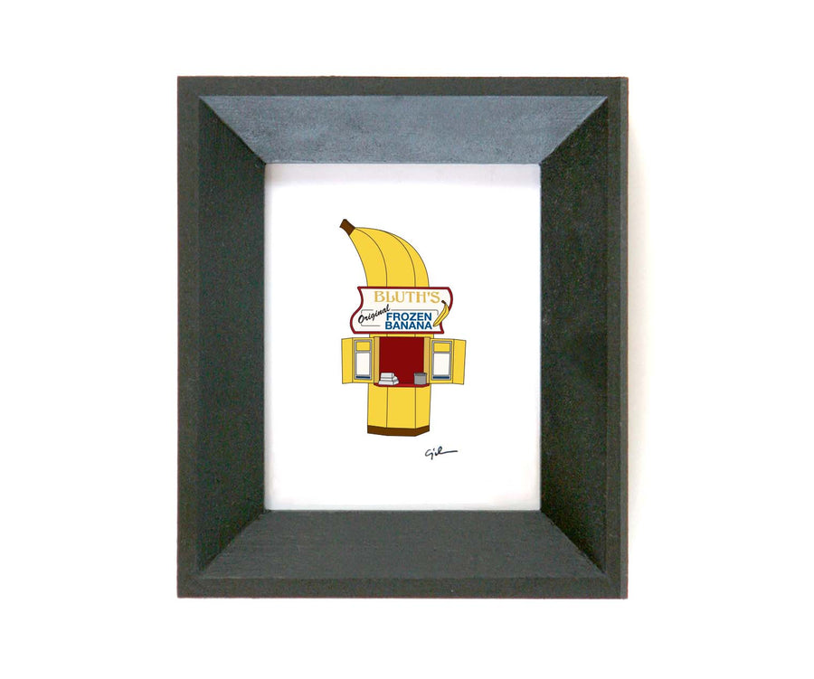fine art print of the banana stand from arrested development