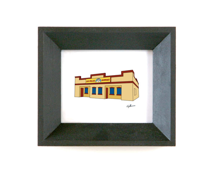 art print of los pollos hermanos from breaking bad and better call saul