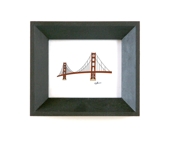 minimalist drawing of the golden gate bridge by united goods