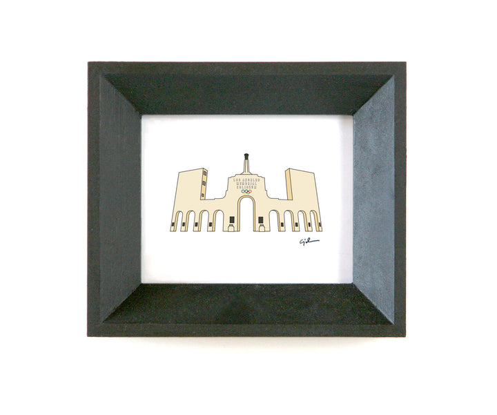 los angeles memorial coliseum art by united goods