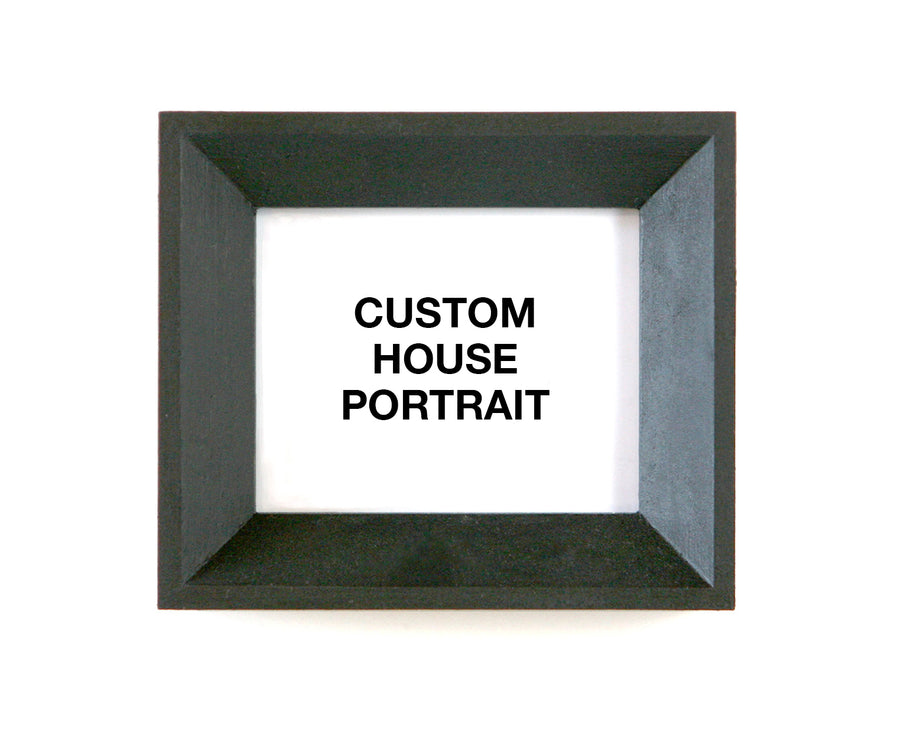 how to order a custom house portrait from a local artist