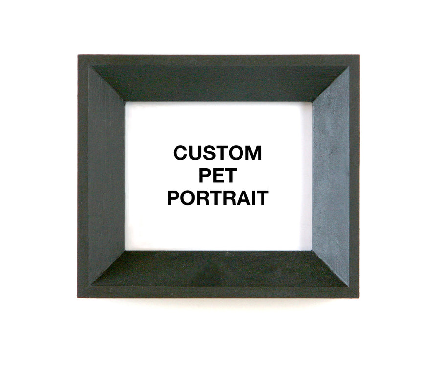 how to order a custom pet portrait from a local artist