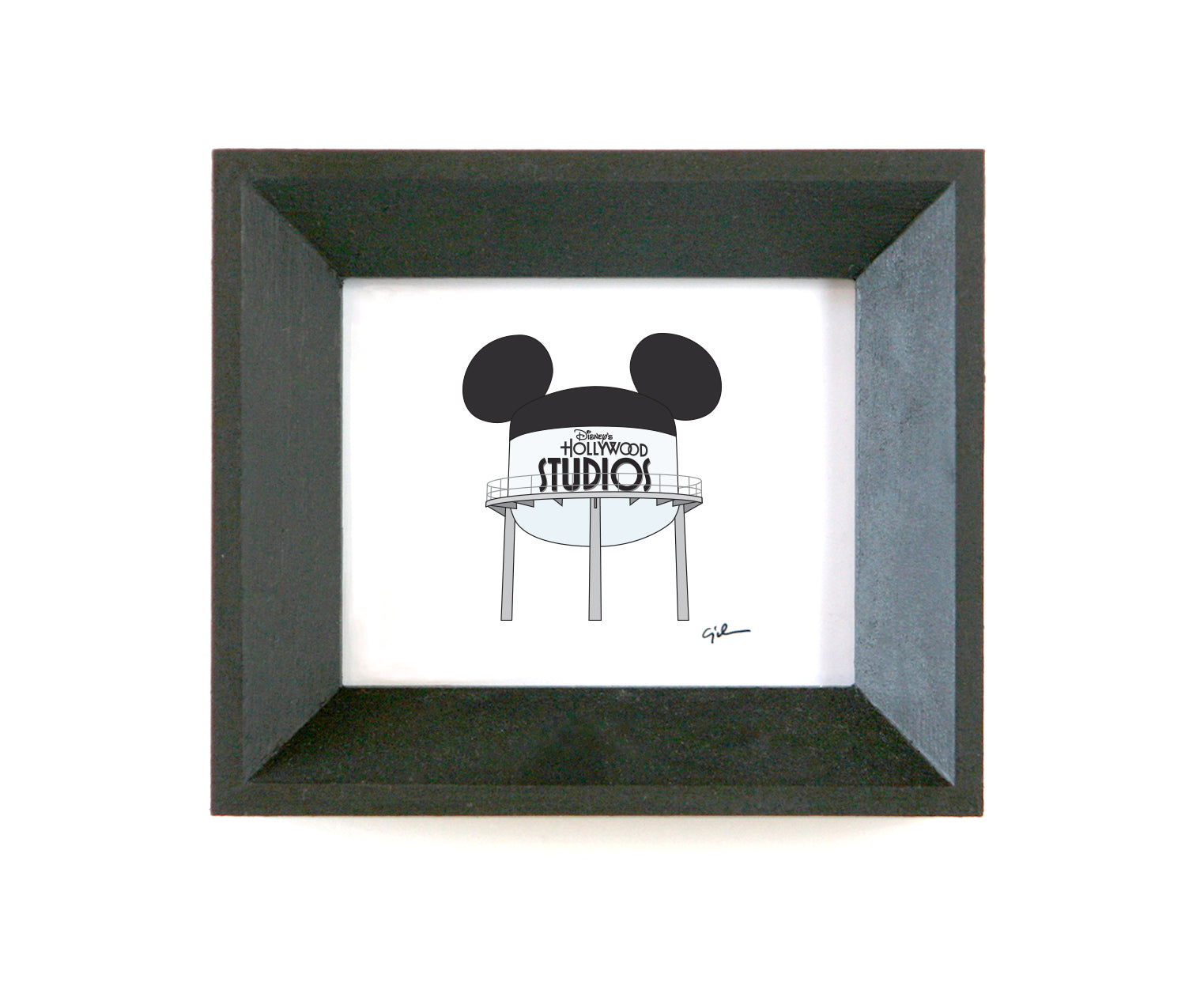 little art print of the earffel tower at disney's hollywood studios