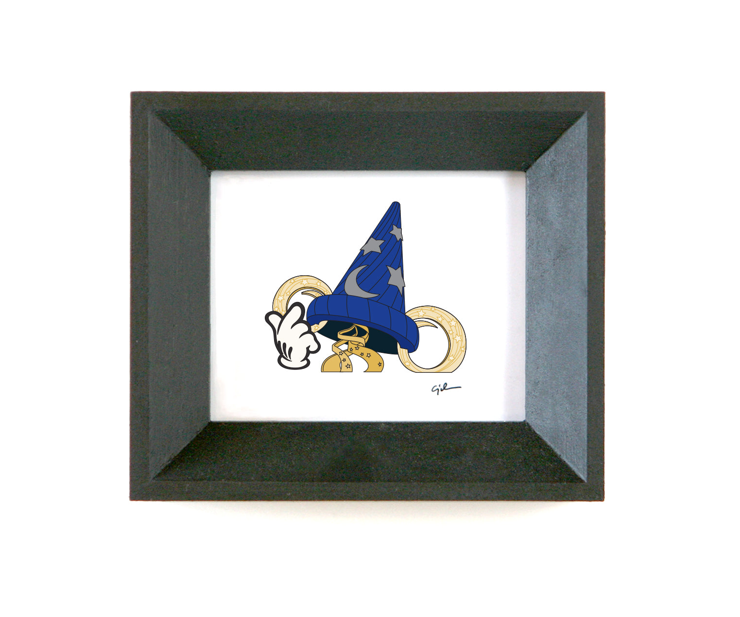 small print of mickey mouse sorcerers hat at disney's hollywood studio in orlando florida