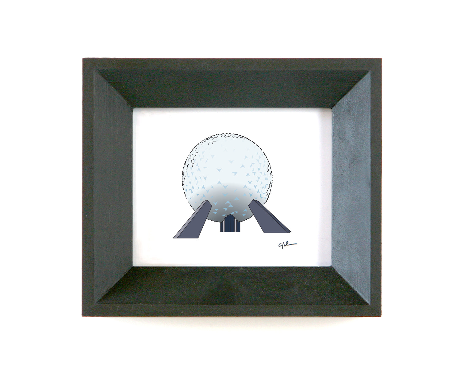 small art prints of spaceship earth at epcot at walt disney world resort in orlando florida