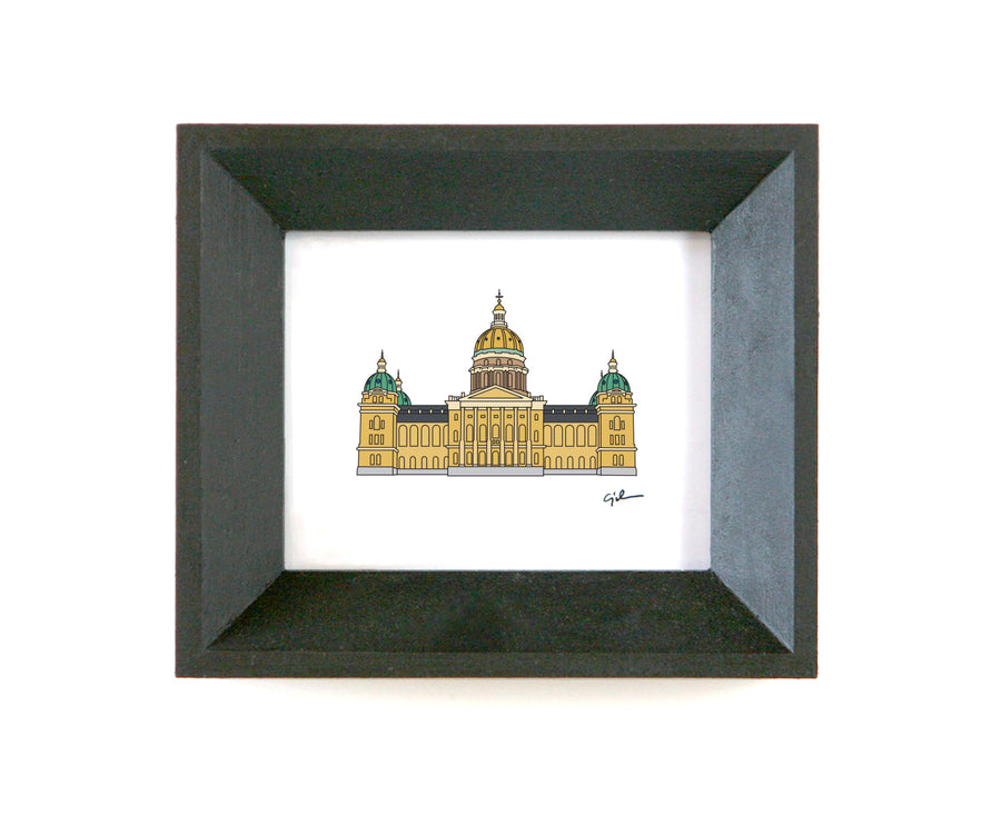 iowa capitol building print by united goods