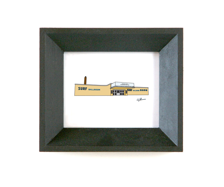 digital art print of the surf ballroom in clear lake iowa