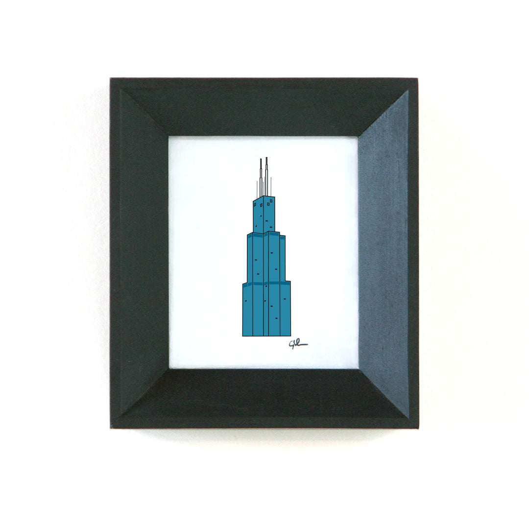 fine art print of the sears tower in chicago illinois