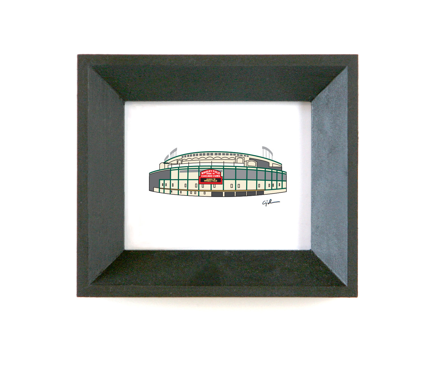 fine art print of wrigley field in chicago illinois by united goods