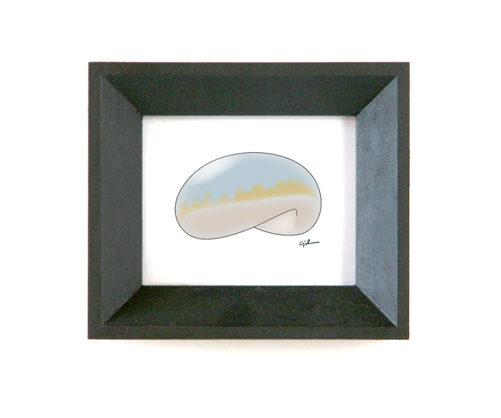 small drawing of the cloud gate sculpture in chicago illinois