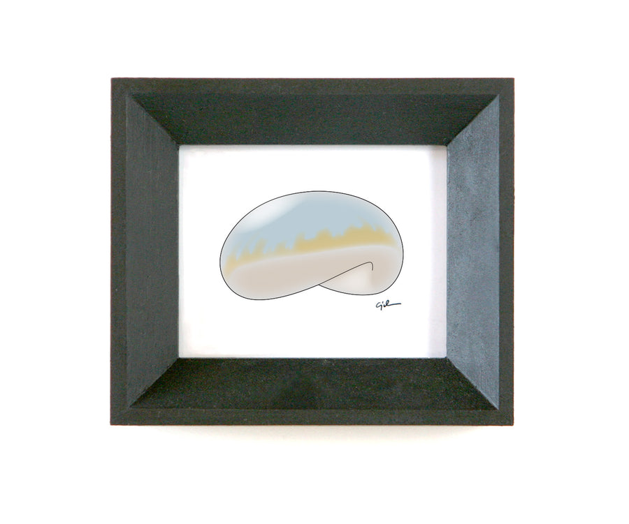 small drawing of the cloud gate sculpture in chicago illinois