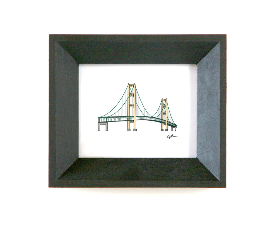 simple mackinac bridge print by united goods