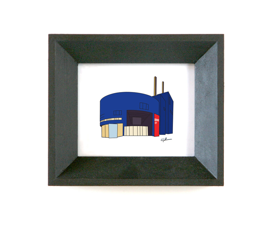 small drawing of the guthrie theater by united goods