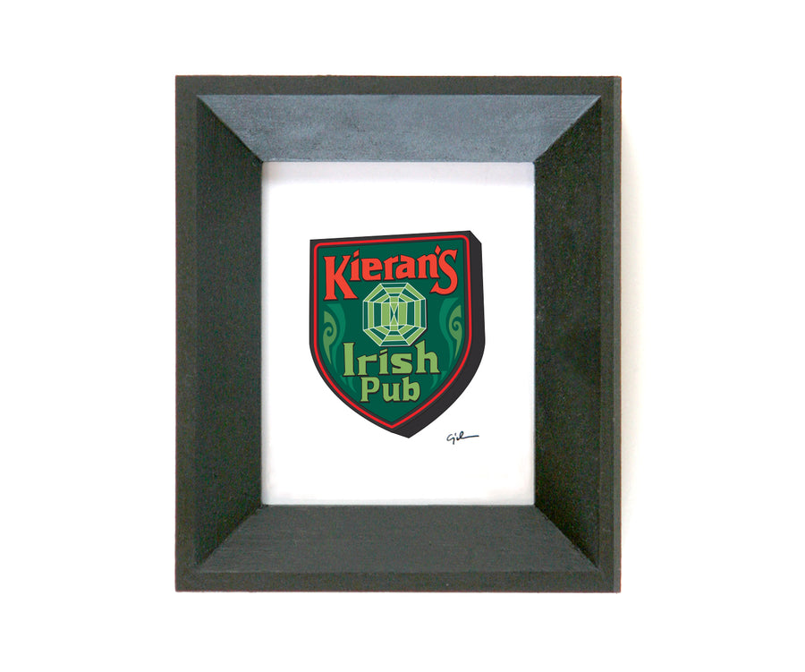 small art print of the kieran's irish pub sign in minneapolis minnesota