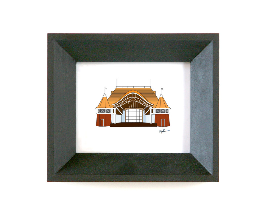 lake harriet bandshell drawing by united goods