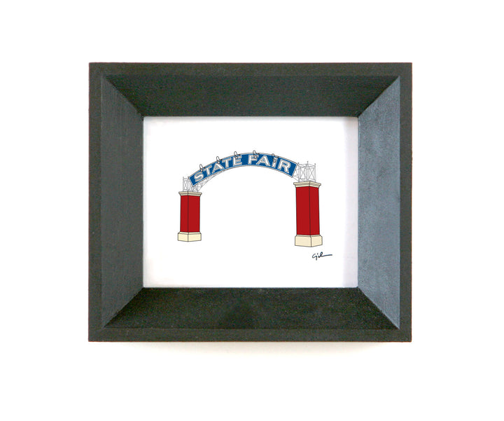 inexpensive art print of the blue minnesota state fair arch