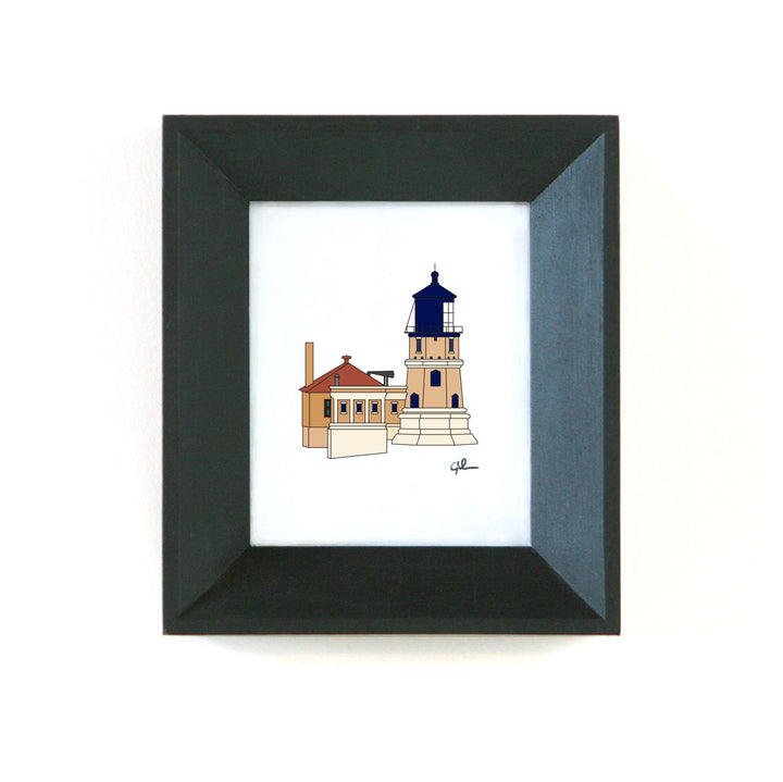 little icon prints of split rock lighthouse in two harbors minnesota