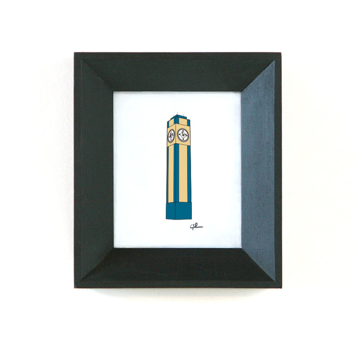 art print of saint marys university winona clock tower