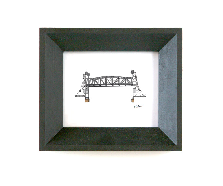 affordable art print of the stillwater lift bridge in minnesota