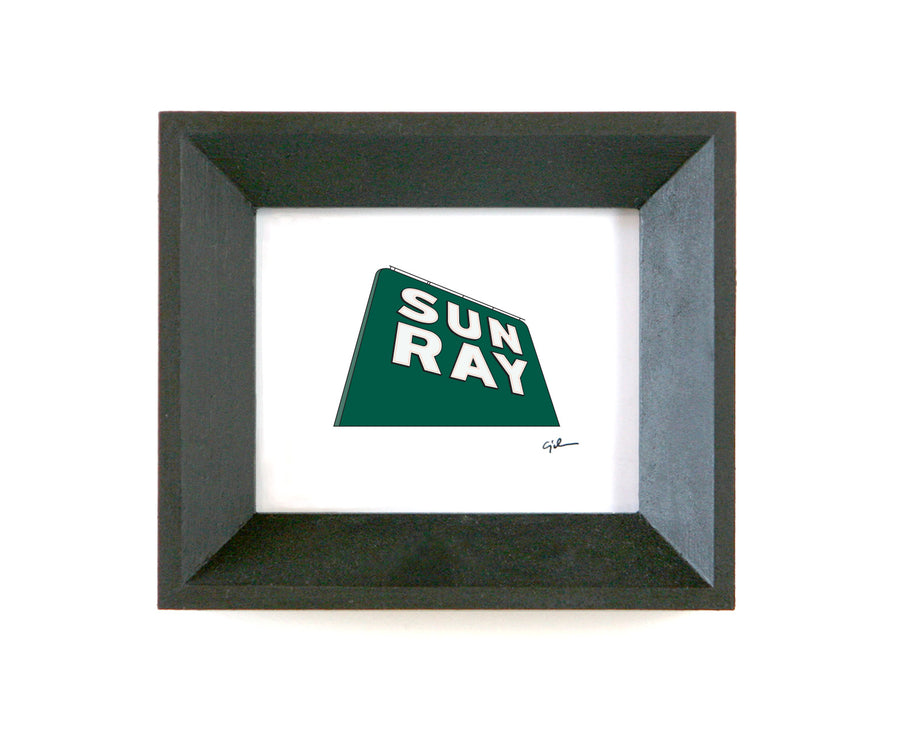 little print of the sun ray shopping center sign in minnesota