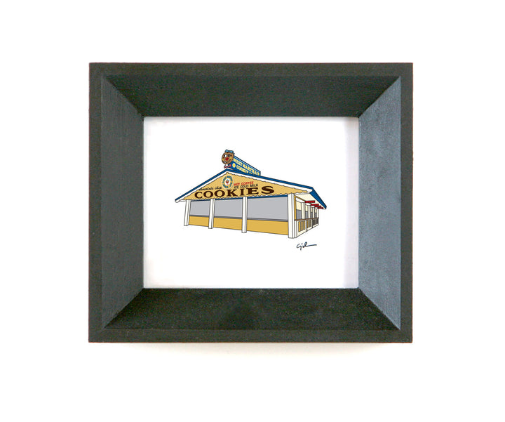 little art print of sweet martha's cookie stand at the minnesota state fair