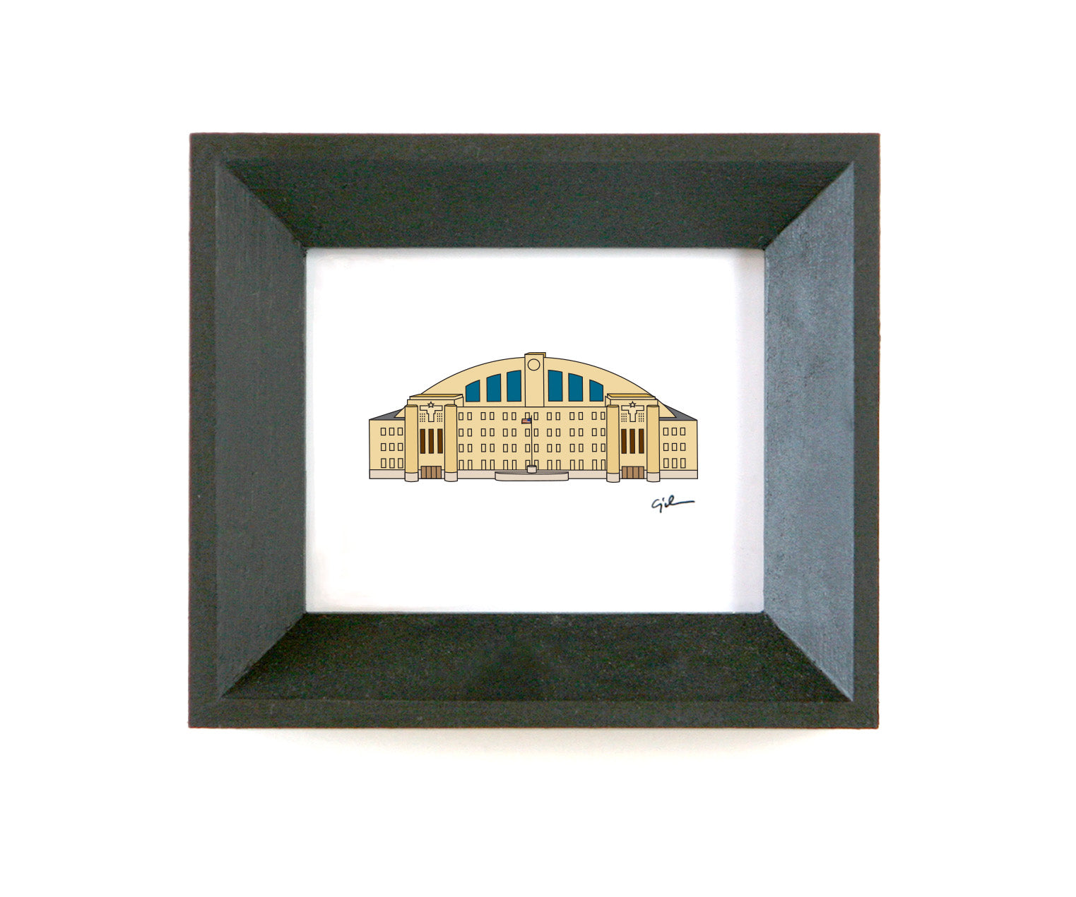 art print of the armory in minneapolis minnesota