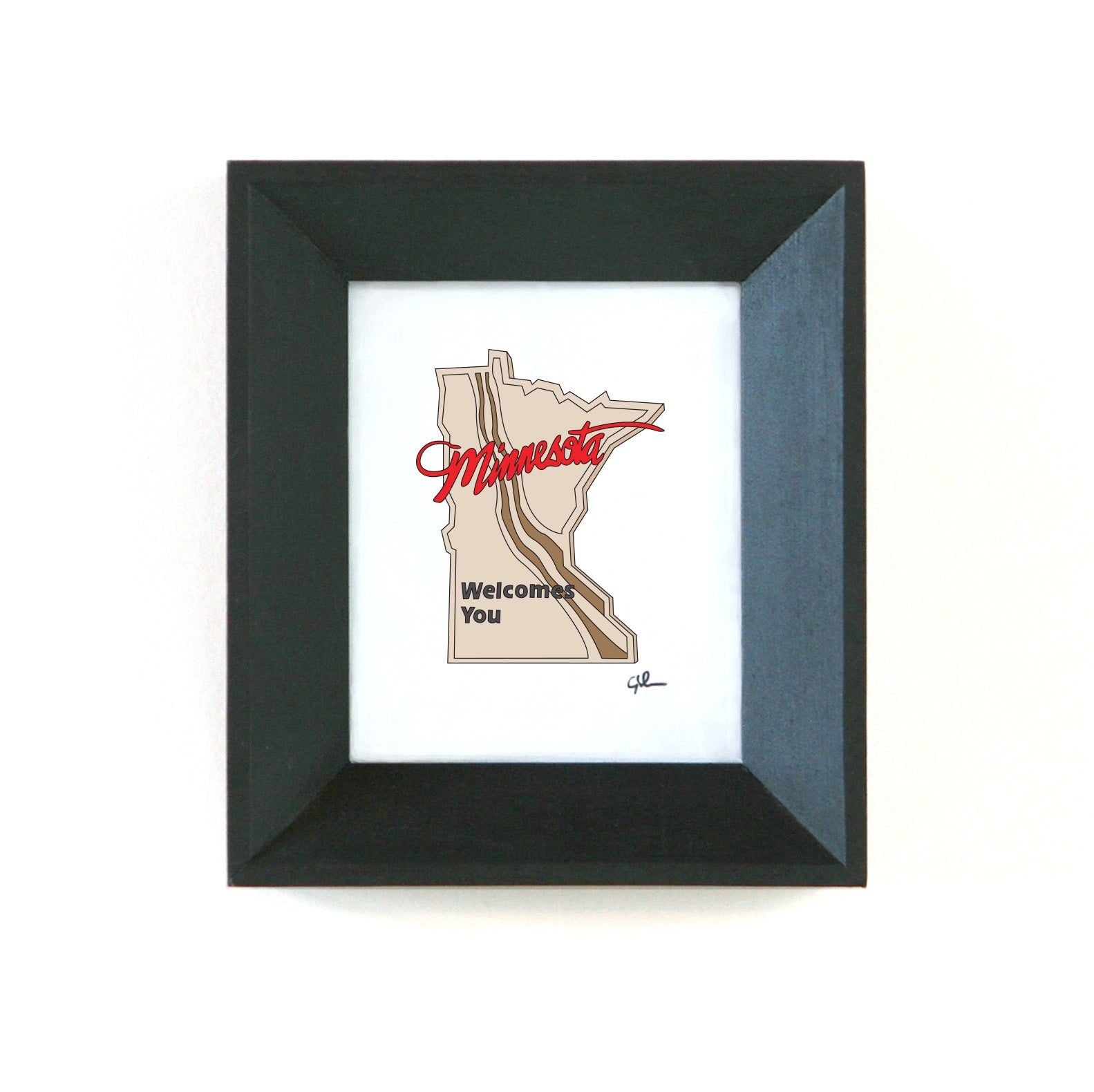 Welcome to Minnesota Sign | MN Art Print – United Goods