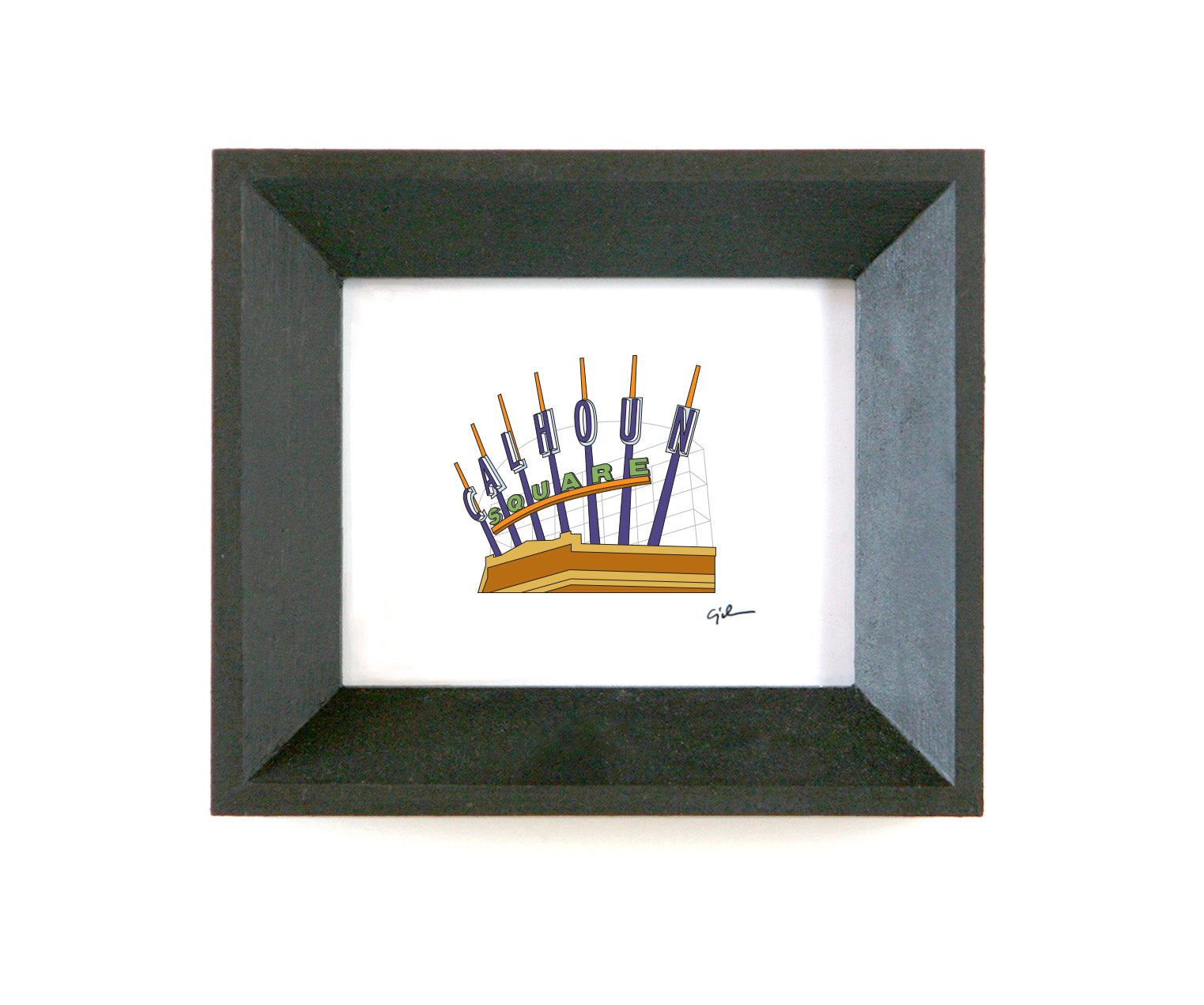 inexpensive print of the calhoun square sign in uptown minneapolis minnesota