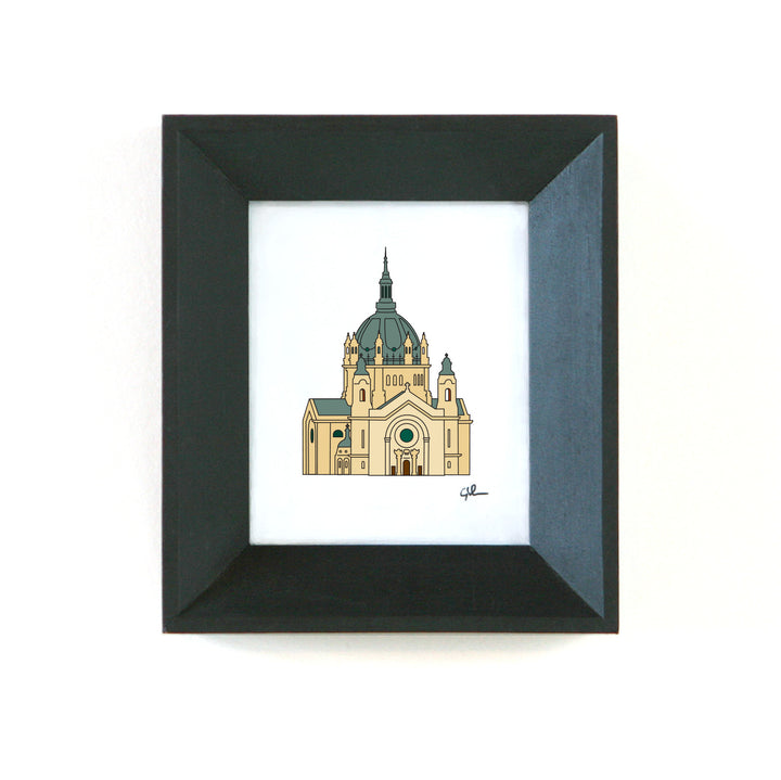 small fine art print of the saint paul cathedral in st. paul minnesota