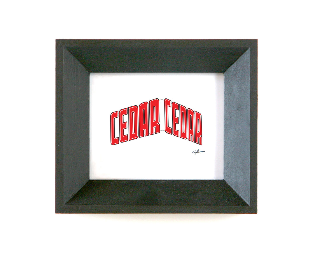 small print of the cedar cultural center sign in cedar riverside in minneapolis