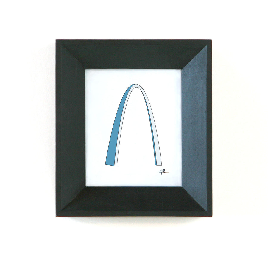 drawing of gateway arch in st louis missouri