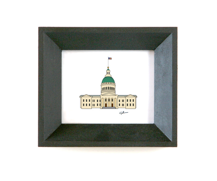 art print of old courthouse in st louis missouri