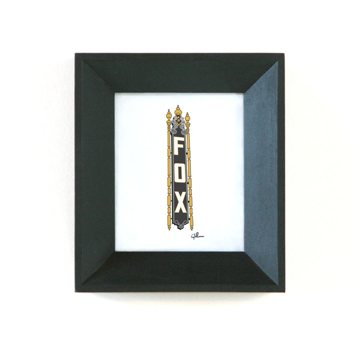 small art print of the fabulous fox theatre sign by united goods