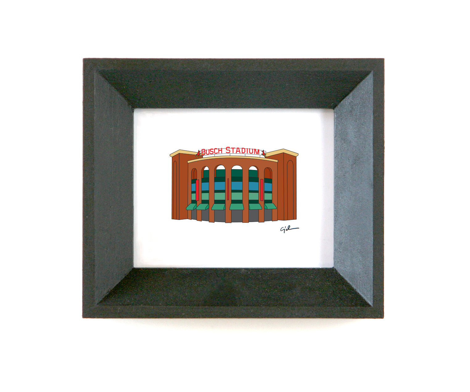 affordable print of the busch stadium ballpark in saint louis missouri