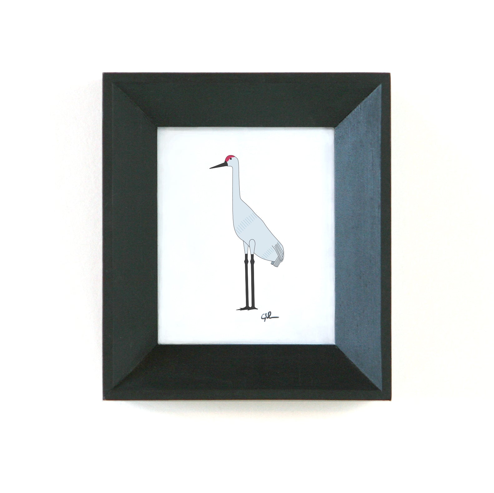 small drawing of the worlds largest sandhill crane sculpture in steele north dakota