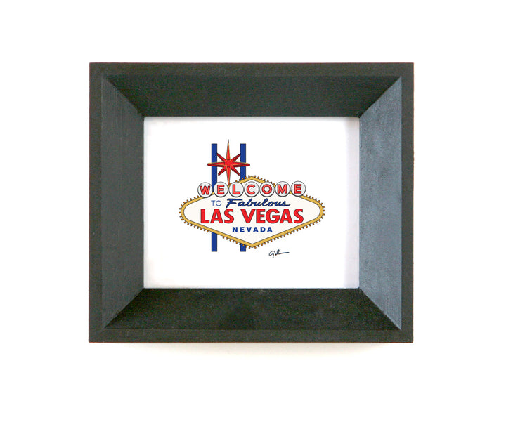 small art print of the welcome to fabulous las vegas sign in paradise nevada