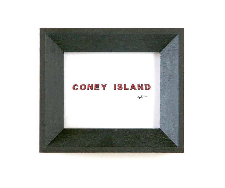 inexpensive drawing of the coney island sign in new york city