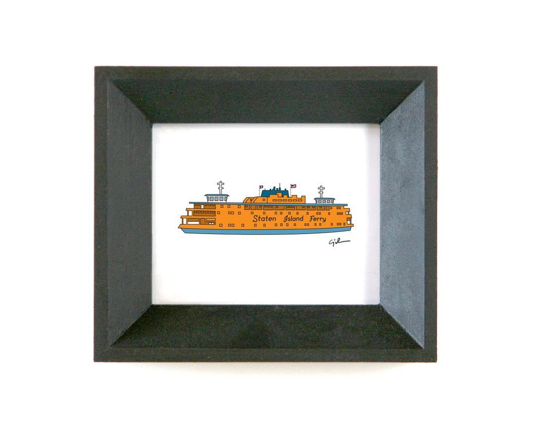 staten island ferry drawing by united goods